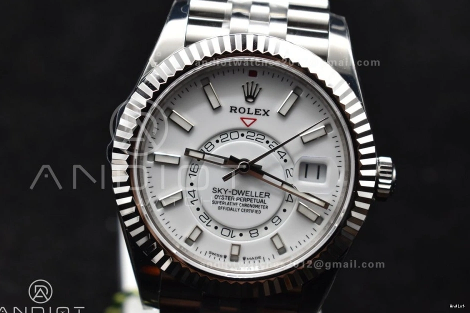 326934 Dial A2824 Edition ZF on 904L SS Sky-Dweller SS White Bracelet Best Jubilee 1:1 0402